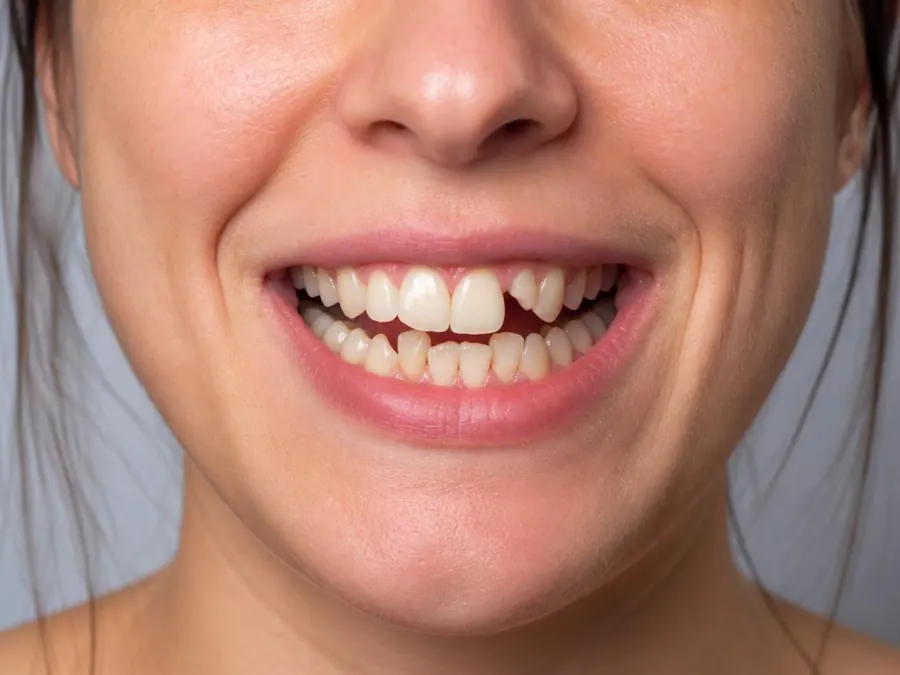Caso 3 de alinhamento dental — antes do tratamento com Invisalign